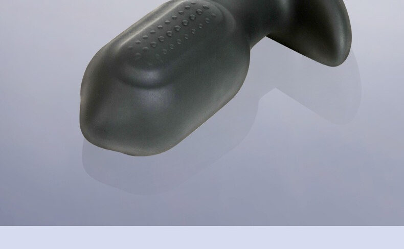 08 Sleek, ergonomic sex toy designed for pleasure and safety, featuring a textured grip for comfort.