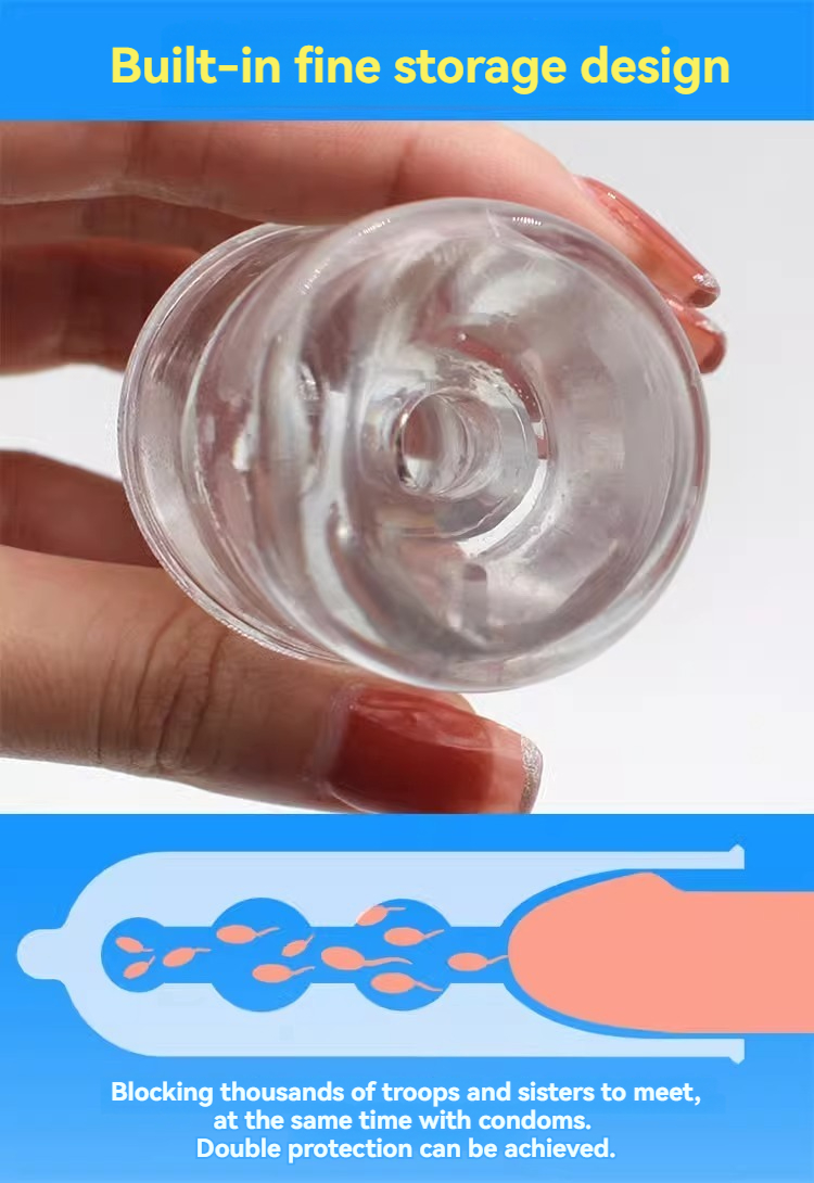 Portable glass container with innovative storage design for personal care and sexual health protection.