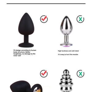 Comparison of silicone and metal anal plugs for comfort, safety, and user enjoyment.