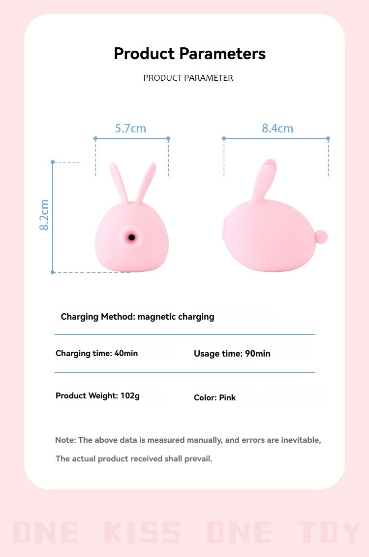 Adorable jouet sexuel rose en forme de lapin, parfait pour une intimité ludique et un plaisir discret.