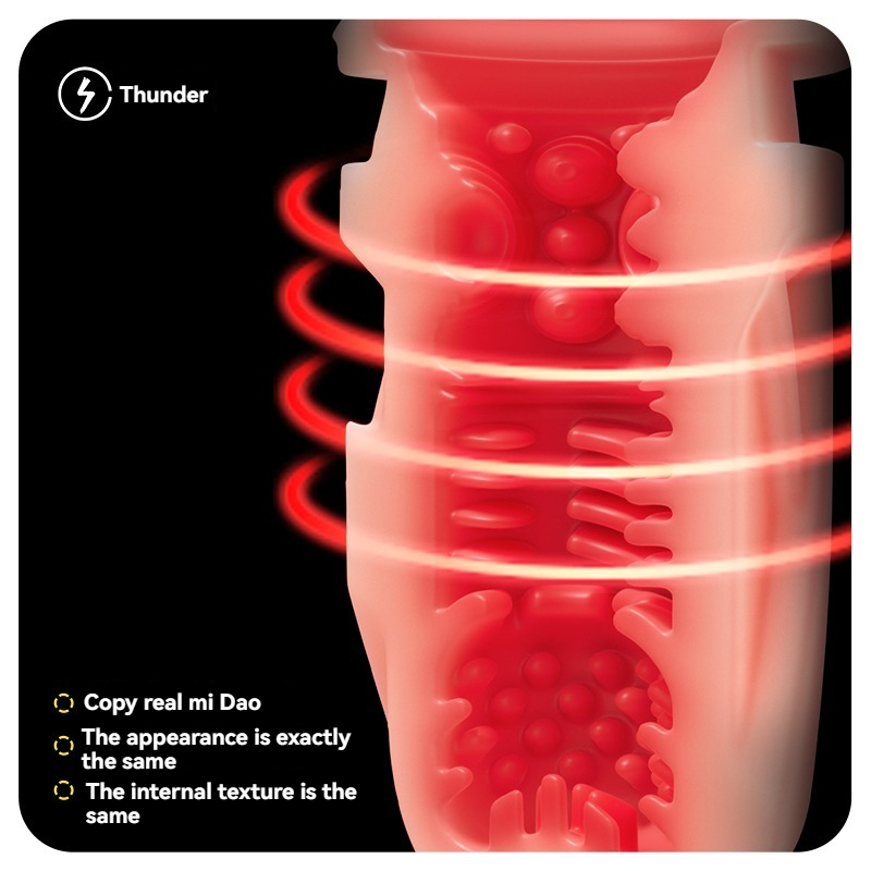 Leuchtend rotes Intimspielzeug mit strukturiertem Design für mehr Lust und Befriedigung.