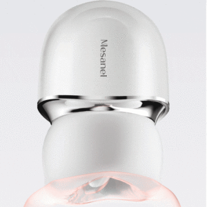 Sleek skin care device with glowing functionality and elegant design for beauty enthusiasts.