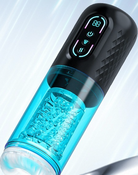 Stylish multifunctional hydration bottle with digital interface and ergonomic design for active lifestyles.