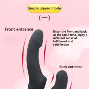 Dual-ended pleasure toy for self-exploration, designed for exciting solo experiences.