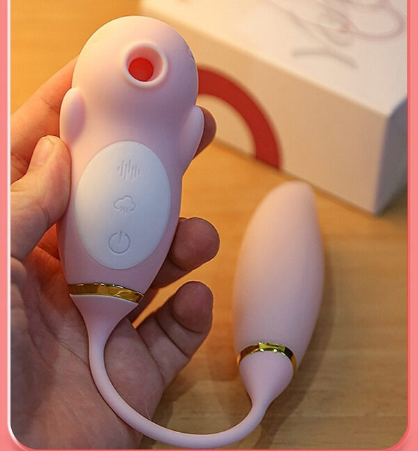 Sleek pink personal device with ergonomic design and multiple settings for intimate wellness.