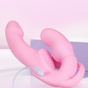 Vibrant pink silicone USB rechargeable stimulator with ergonomic design for ultimate pleasure.