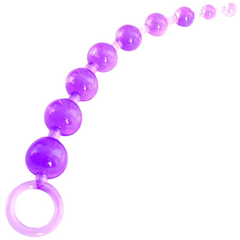 Design vibrante di perline viola con sfere lisce e lucide, perfette per gli articoli da regalo per adulti.