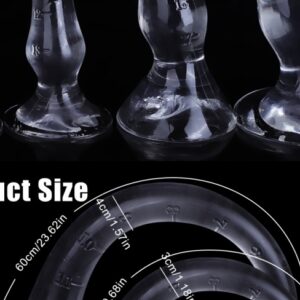 Elegant transparent glass products showcase unique designs and sizes for versatile use in adult fun.