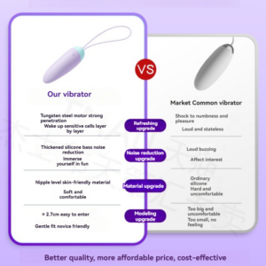 Comparison of premium and market vibrators showcasing design, comfort, and performance differences.