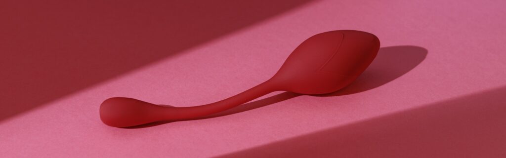 Vibrateur vaginal en latex pour l'entraînement des muscles du plancher pelvien à l'aide d'une antenne appelée kegel trainer