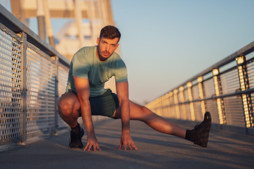 Man exercising outdoor