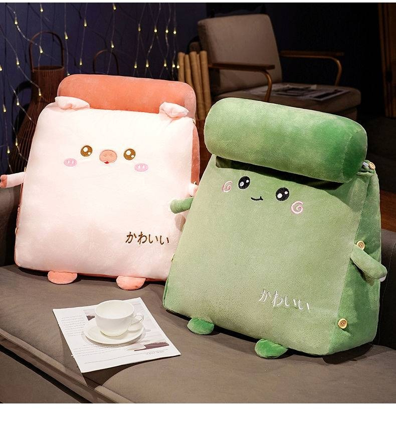 Playful plush pillows brighten a cozy living space, inviting comfort and relaxation.