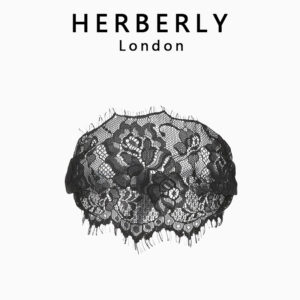 Elegant black lace bralette by Herberly London, perfect for sexy lingerie or stylish layering.