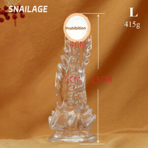 Elegant glass sculpture resembling coral, ideal for adult decor and enhancing intimate spaces.