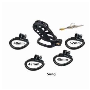 Secure fastening mechanisms with adjustable rings and locking clip for versatile adult toy attachments.