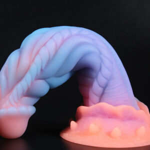 Ingewikkelde pastel siliconen sculptuur die fantasie en artisticiteit combineert, perfect voor verkenning door volwassenen.