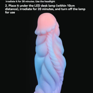 Whimsical luminous mermaid figurine with colorful design, perfect for ambiance and nightlight use.