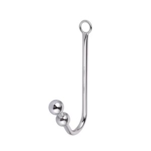 Sleek chrome hook with modern design, perfect for stylish home organization and adult accessories.