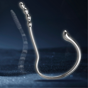 Sleek metallic hook design for adult use, showcasing elegance and functionality in intimate exploration.