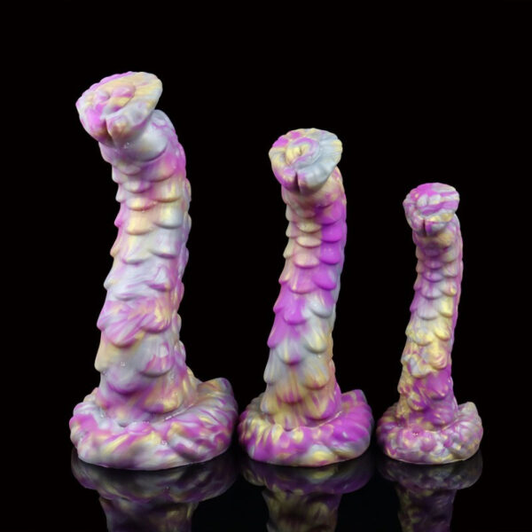 Colorful abstract sculptures resembling tentacles, perfect for artistic decor or adult themes.