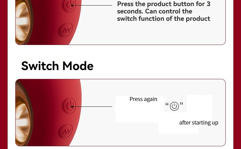Easy Guide to Device Button Functions Button functions overview for versatile personal pleasure device with multiple modes and easy controls.